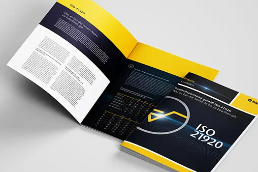 ISO 21920 brochure and detailed technical guide on roughness measurement and surface finish standards by Polytec.