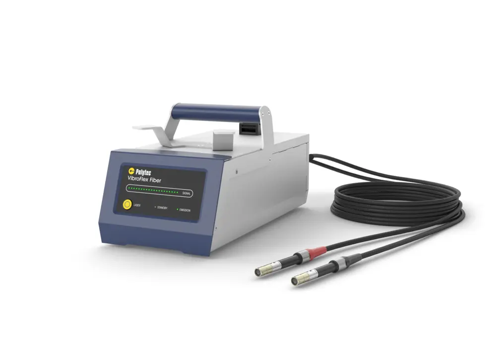 Polytec VibroFlex Fiber 采用光纤技术的激光传感器头,可进行灵活、非接触式的振动测量。